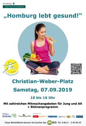 Plakat Aktionstag Homburg lebt gesund