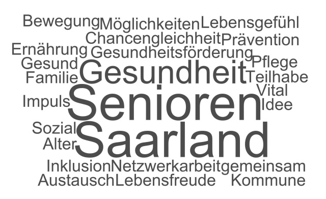 Präventionsforum »Gesund älter werden im Saarland!« Logo