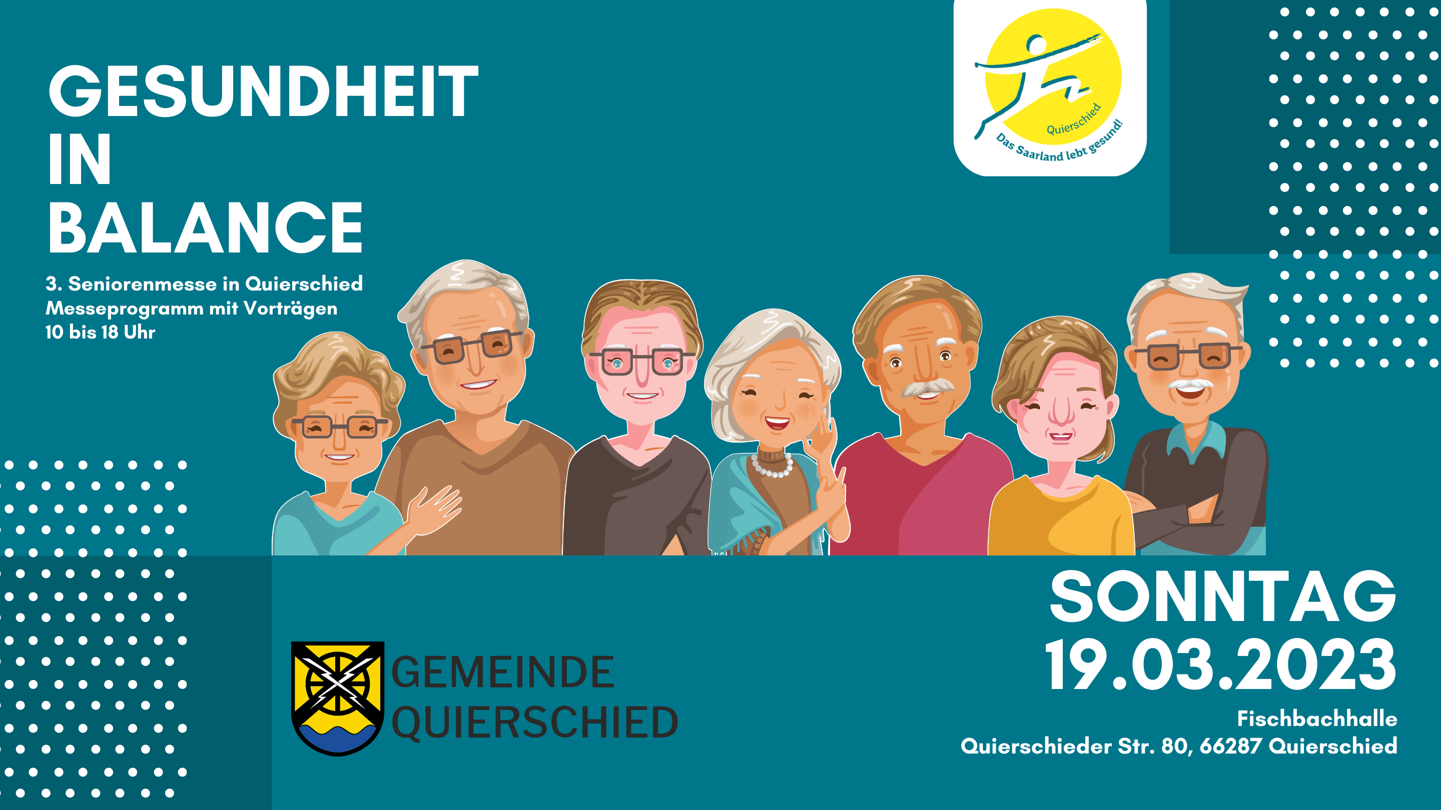 "Gesundheit in Balance" - 3. Seniorenmesse Quierschied am 19. März