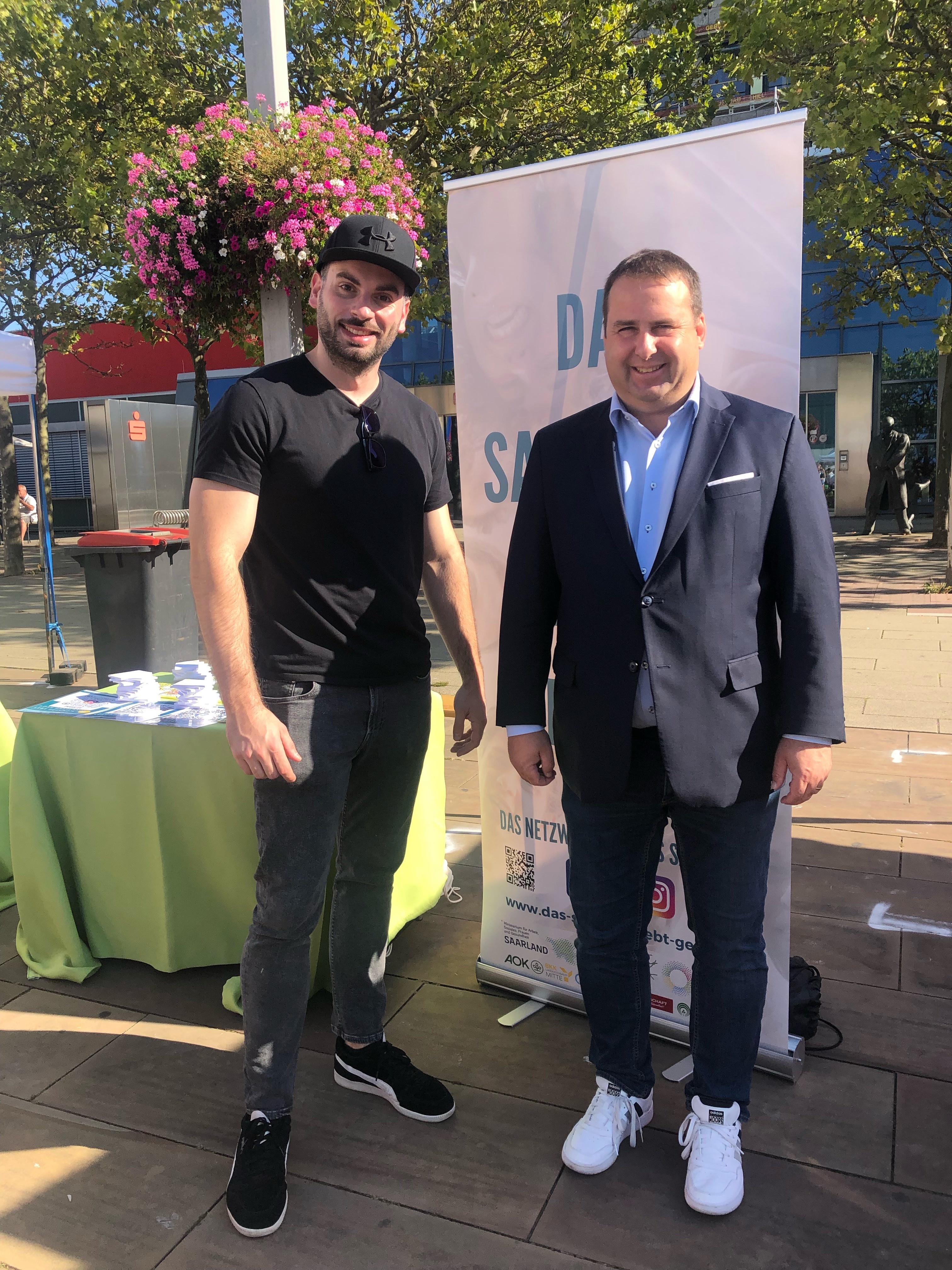 Minister Dr. Magnus Jung und Rolf Distler