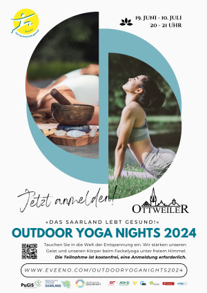 "Das Saarland lebt gesund!" Outdoor-Yoga-Nights 2024