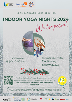 © DSLG "Das Saarland lebt gesund!" Indoor-Yoga-Night - Winterspecial in Oberthal